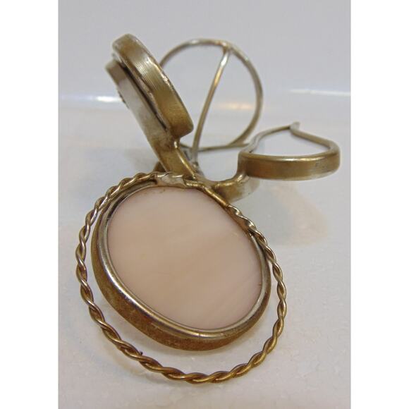 Stained Glass Angel Choir Robe Wings 6" Paperweight White Gold tone Hymnal VTG - Picture 9 of 9